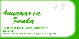 annamaria panka business card
